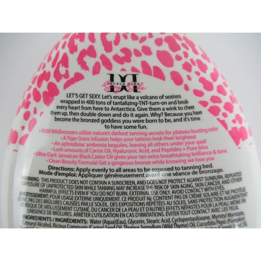 Brown Sugar Double Dark Sexy Side 400X Ultra Sultry Dark Tanning Lotion 13.5oz